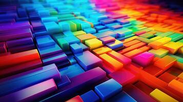 AI generated Abstract colorful paino keyboard as wallpaper background photo