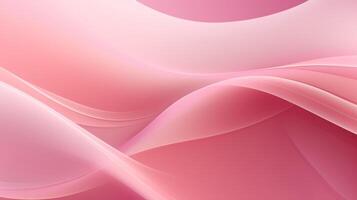 AI generated Abstract background with smooth shapes, pink color photo