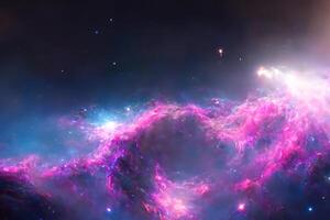 AI generated nebula space background photo