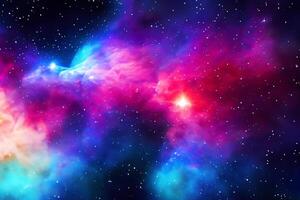 AI generated nebula space background photo