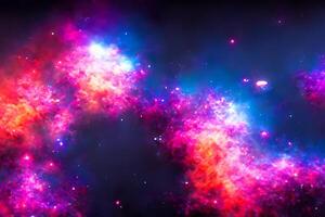 AI generated nebula space background photo