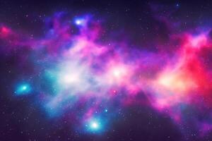 AI generated nebula space background photo