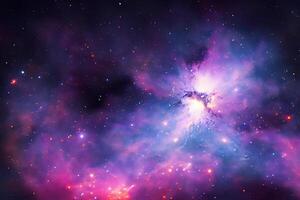 AI generated nebula space background photo