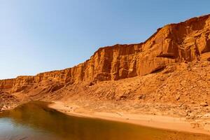 AI generated Desert Landscape Background photo