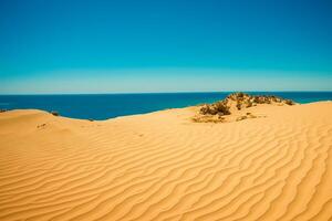 ai generado Desierto paisaje antecedentes foto