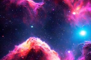 AI generated nebula space background photo