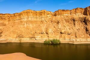 AI generated Desert Landscape Background photo