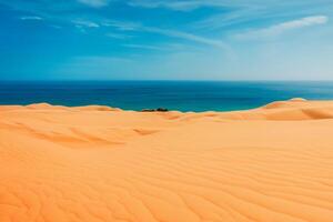 ai generado Desierto paisaje antecedentes foto