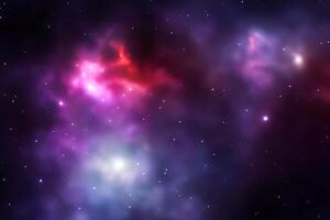 AI generated nebula space background photo