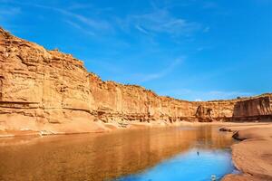 ai generado Desierto paisaje antecedentes foto