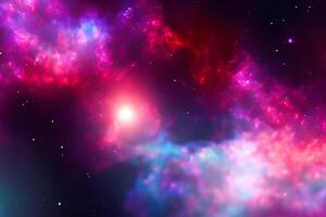 AI generated nebula space background photo