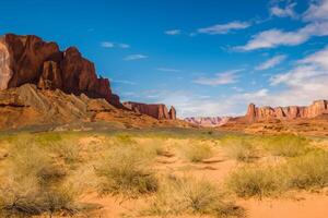 AI generated Desert Landscape Background photo