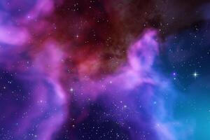 AI generated nebula space background photo