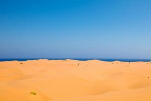 ai generado Desierto paisaje antecedentes foto