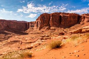 AI generated Desert Landscape Background photo