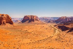 AI generated Desert Landscape Background photo