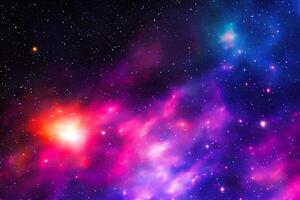 AI generated nebula space background photo