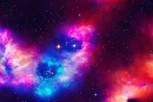 AI generated nebula space background photo