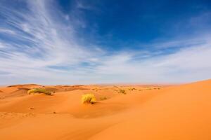 ai generado Desierto paisaje antecedentes foto