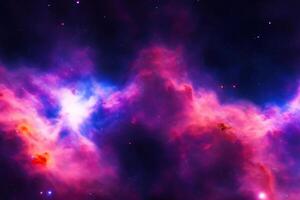 AI generated nebula space background photo