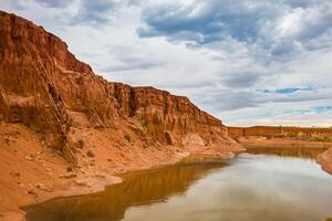 AI generated Desert Landscape Background photo