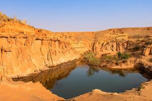AI generated Desert Landscape Background photo