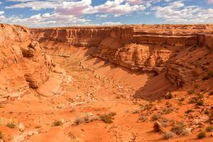 AI generated Desert Landscape Background photo