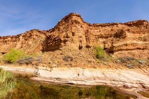 AI generated Desert Landscape Background photo