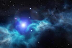 AI generated nebula space background photo