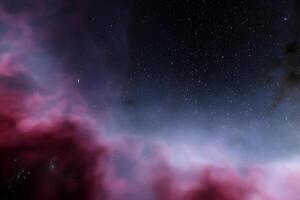 AI generated nebula space background photo