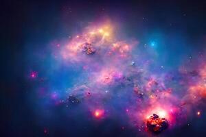 AI generated nebula space background photo