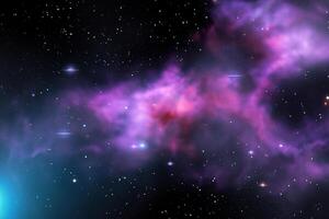 AI generated nebula space background photo