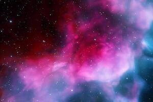 AI generated nebula space background photo