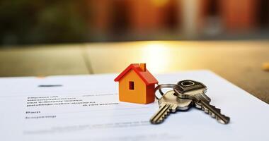 AI generated Landlord and Tenant Seal an Assured Shorthold Agreement with Exchange of House Keys photo