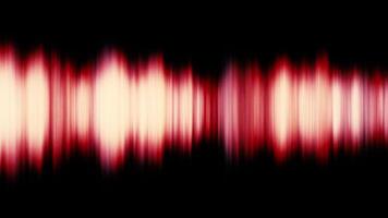 Red sound wave and audio equalizer effect background. Red sound wave of noise on black background. video