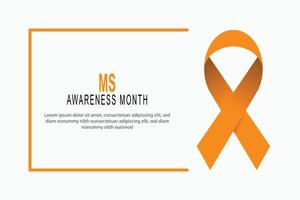 MS Awareness Month background. vector