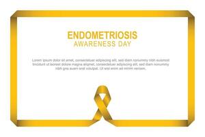 endometriosis conciencia día vector