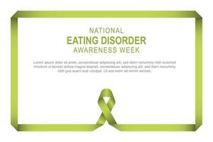 National eating disorder awareness week. vector