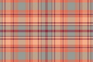 Tartan plaid pattern with texture and warm color. vector