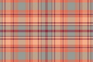 Tartan plaid pattern with texture and warm color. vector