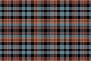 Tartan plaid pattern with texture and warm color. vector