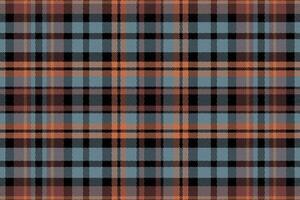 Tartan plaid pattern with texture and warm color. vector