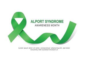 Alport Syndrome Awareness Month background. vector