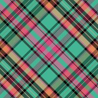 Tartan plaid pattern with texture and warm color. vector