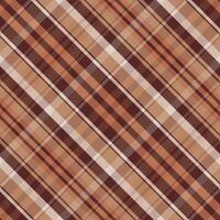 Tartan plaid pattern with texture and warm color. vector