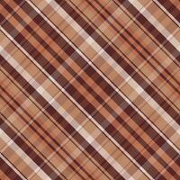 Tartan plaid pattern with texture and warm color. vector