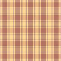 Tartan plaid pattern with texture and warm color. vector