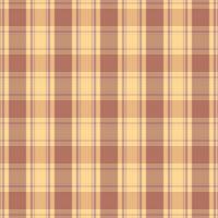 Tartan plaid pattern with texture and warm color. vector