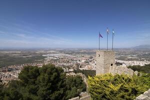 rutas alrededor Papa Noel catalina castillo en jaén, España. magnífico puntos de vista a el parte superior de el Papa Noel catalina colina. foto