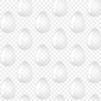 Seamless pattern glass eggs. For postcard, card, invitation, poster, banner template lettering typography. Vector illustration